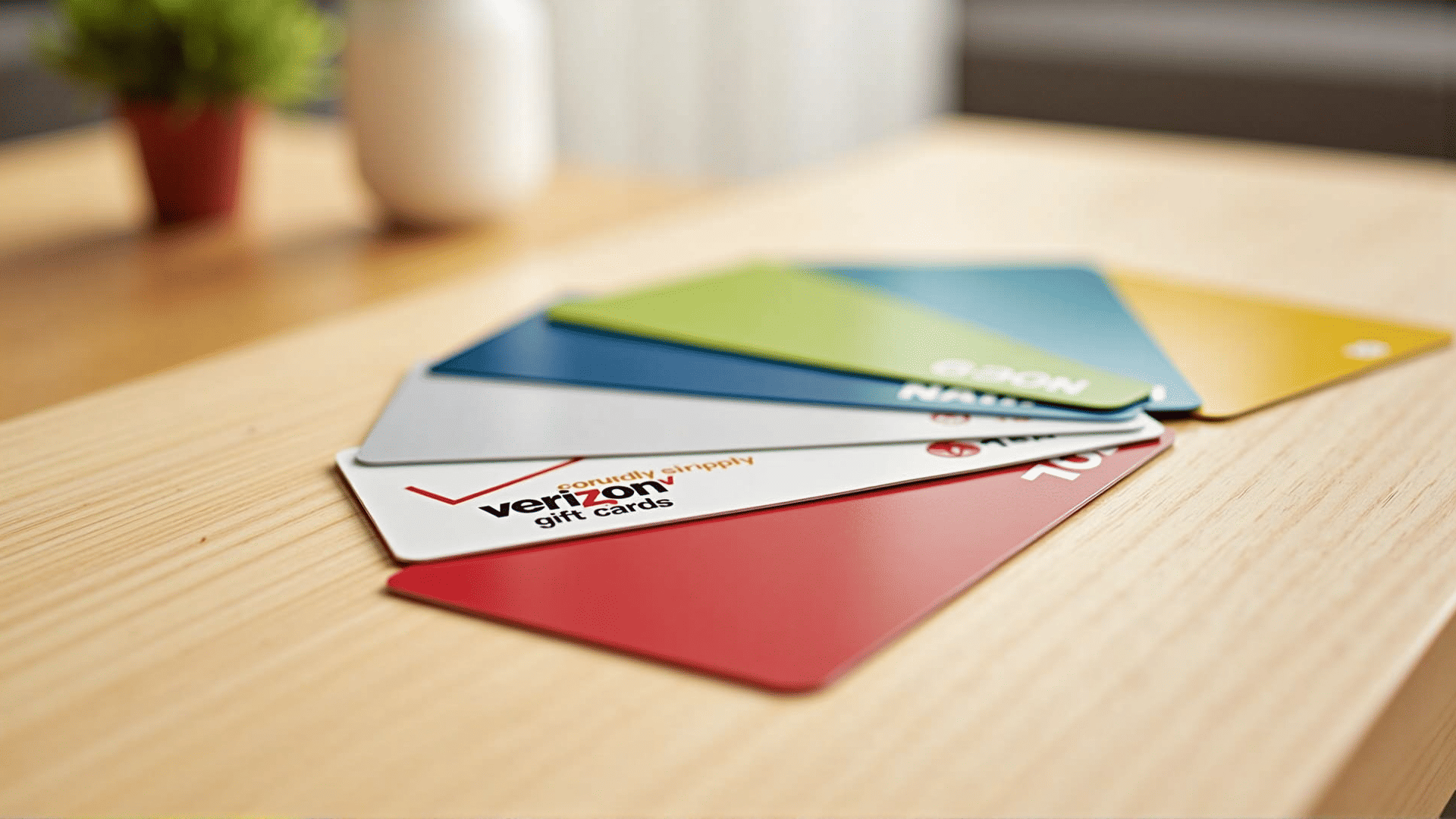 Verizon gift cards display